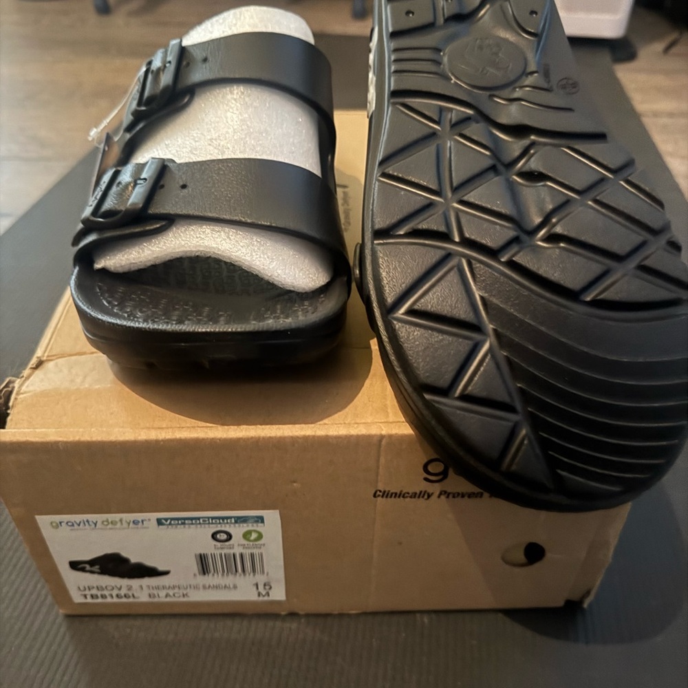 Gravity Defyer Black Men's Sandals